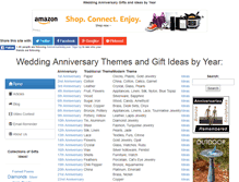 Tablet Screenshot of anniversariesbyyear.com